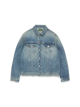 Açık Yıkama Denim Ceket