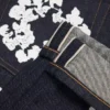 Bol Kesim Cotton Wreath Denim Pantolon Selvedge