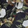 Bol Kesim Çiçek Desenli Selvedge Denim Pantolon