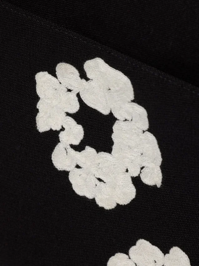 Büyük Cotton Wreath Çelenk Kanvas Çanta
