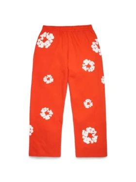 Cotton Wreath Bol Kesim Eşofman Altı Koyu Turuncu