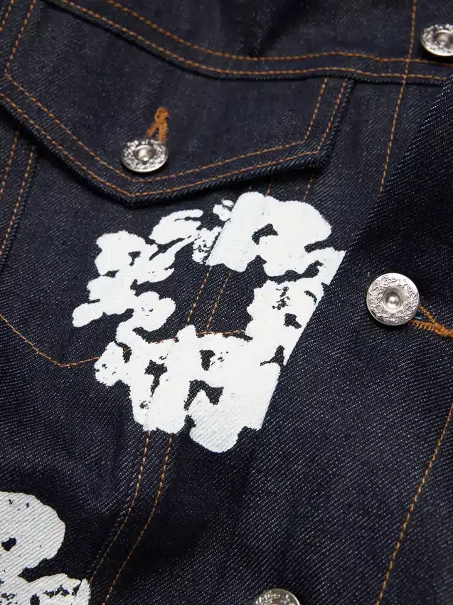 Cotton Wreath Denim Ceket Selvedge