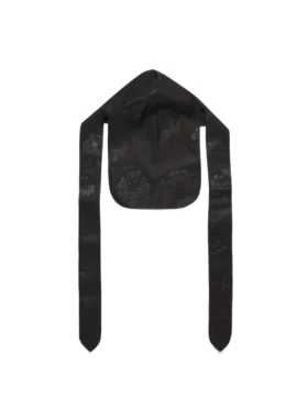 Cotton Wreath Deri Durag Siyah