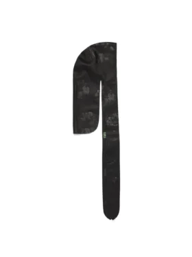 Cotton Wreath Deri Durag Siyah