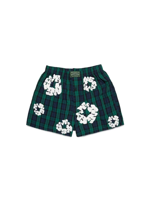 Cotton Wreath Desenli Boxer Şort 3'lü Paket Çok Renkli