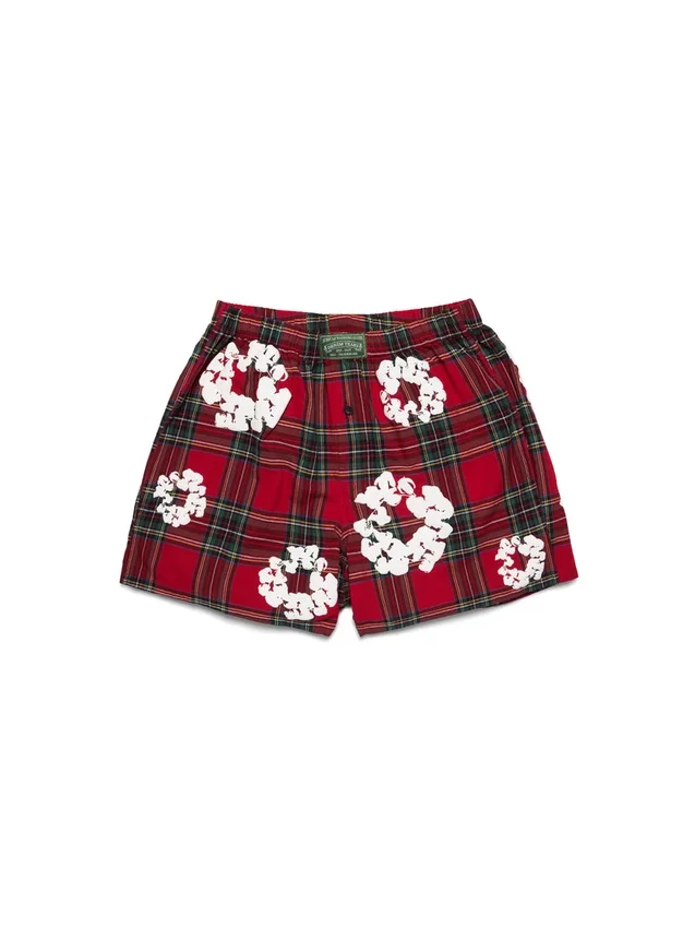 Cotton Wreath Desenli Boxer Şort 3'lü Paket Çok Renkli