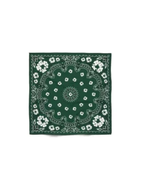 Cotton Wreath Desenli Paisley Bandana Yeşil