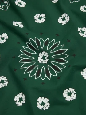 Cotton Wreath Desenli Paisley Bandana Yeşil
