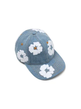Cotton Wreath Ham Denim Şapka Açık Yıkama