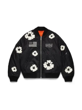 Cotton Wreath MA-1 Bomber Ceket Siyah