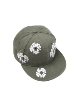 Cotton Wreath New Era 59FIFTY Kanvas Dar Kesim Şapka Zeytin Yeşili