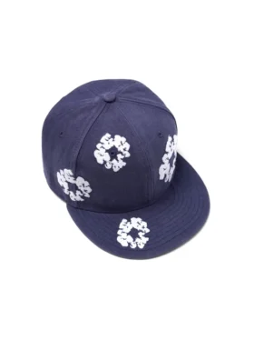 Cotton Wreath New Era 59FIFTY Kanvas Fitted Şapka İndigo