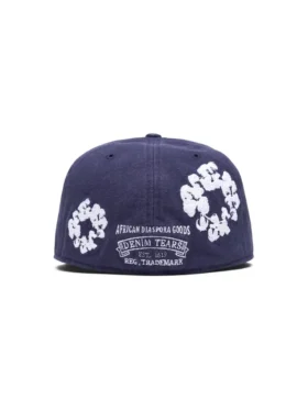 Cotton Wreath New Era 59FIFTY Kanvas Fitted Şapka İndigo