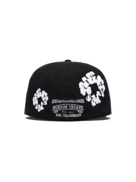 Cotton Wreath New Era 59FIFTY Kanvas Fitted Şapka Siyah