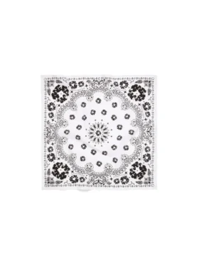 Cotton Wreath Paisley Bandana Beyaz