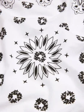 Cotton Wreath Paisley Bandana Beyaz