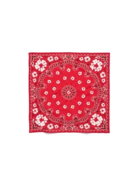 Cotton Wreath Paisley Bandana Kırmızı