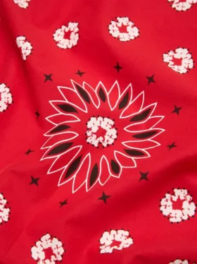 Cotton Wreath Paisley Bandana Kırmızı