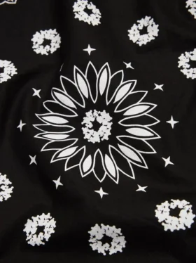 Cotton Wreath Paisley Bandana Siyah
