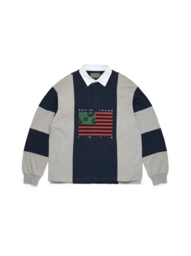 Cotton Wreath Pan-Afrika Bayrağı Rugby Gri/Lacivert
