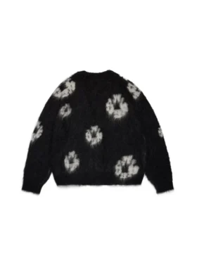 Cotton Wreath Siyah Mohair Hırka