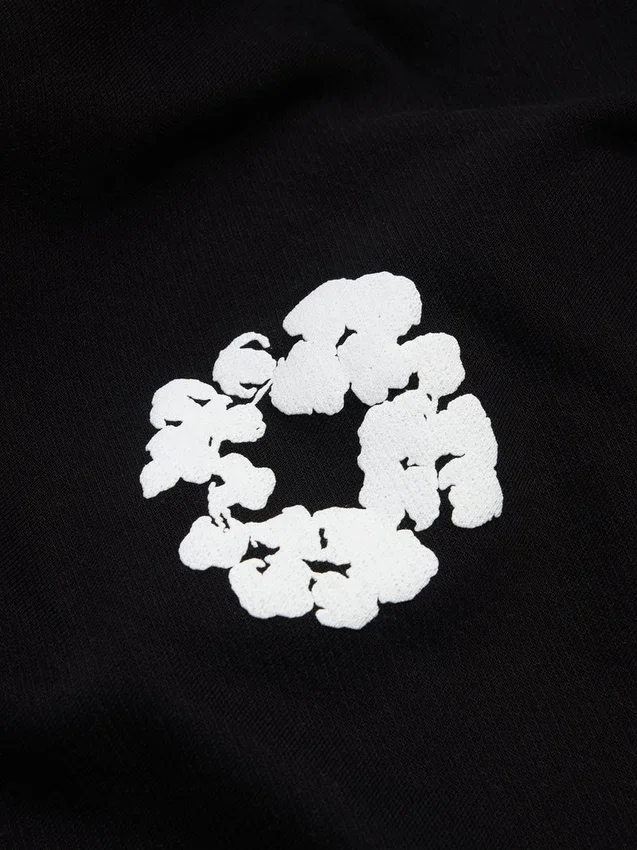 Cotton Wreath Sweatpant Siyah