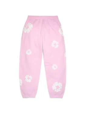 Cotton Wreath Sweatpant Toz Pembe
