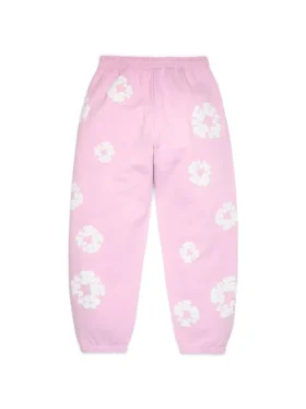 Cotton Wreath Sweatpant Toz Pembe