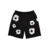 Cotton Wreath Sweatshort Siyah