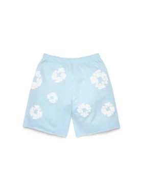 Cotton Wreath Sweatshortlar Pudra Mavisi