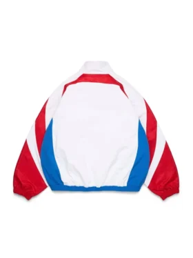 Cuba Stripe Eşofman Ceketi Kırmızı/Beyaz/Mavi