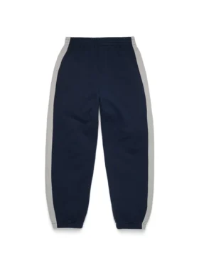 Denim U Panelli Eşofman Altı Lacivert