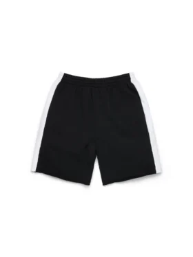 Denim U Panelli Sweatshort Siyah