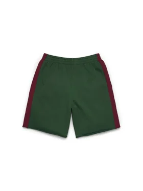Denim U Panelli Sweatshort Yeşil