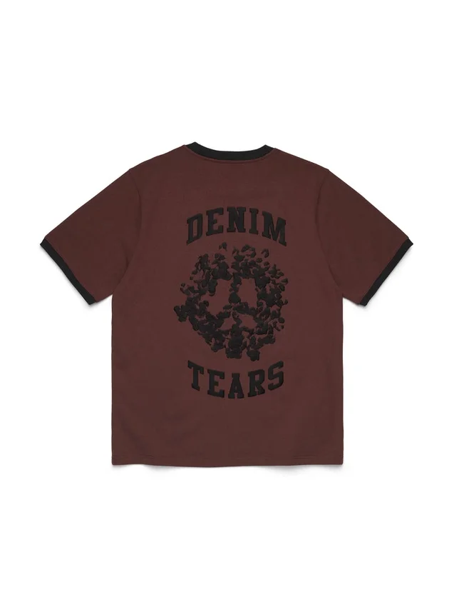 Denim U Ringer Tişört Kahverengi