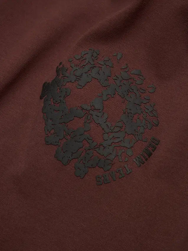 Denim U Ringer Tişört Kahverengi