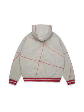 DT Virginia Overlock Dikişli Kapüşonlu Sweatshirt Gri