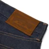 Bol Kesim Cotton Wreath Denim Pantolon Selvedge