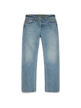 Düz Kesim Denim Pantolon Açık Yıkama