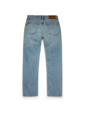 Düz Kesim Denim Pantolon Açık Yıkama