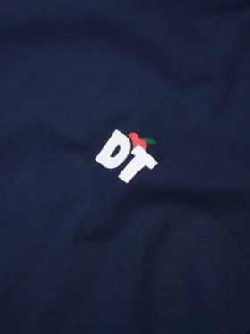 Elma Desenli Tişört Lacivert
