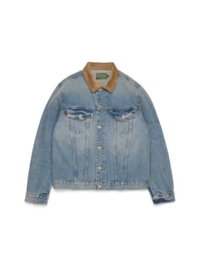 Flag Denim Ceket Açık Yıkama