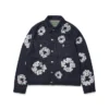 Çivili Cotton Wreath Desenli Selvedge Denim Ceket