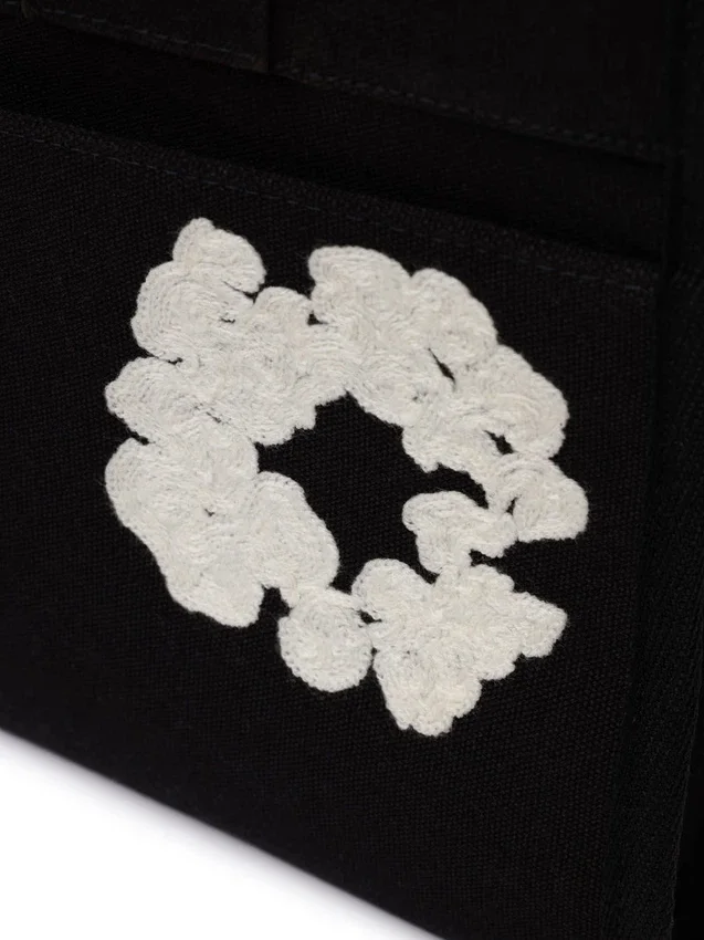 Küçük Cotton Wreath Çelenk Kanvas Çanta