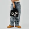 Küçük Cotton Wreath Çelenk Kanvas Çanta