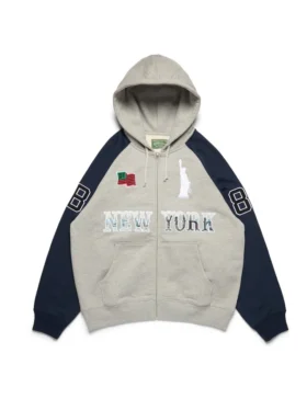 Libertas Rugby Fermuarlı Kapüşonlu Sweatshirt