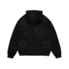 Mono Cotton Wreath Hoodie Sweatshirt Siyah