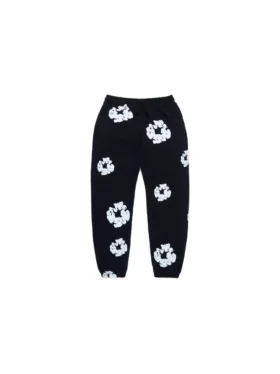 Çocuk Cotton Wreath Sweatpant Siyah