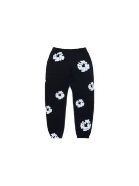Çocuk Cotton Wreath Sweatpant Siyah