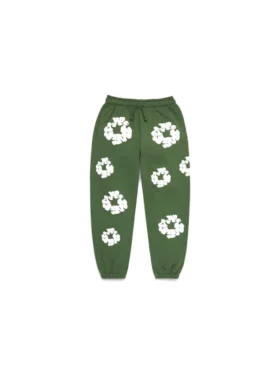 Çocuk Cotton Wreath Sweatpant Yeşil